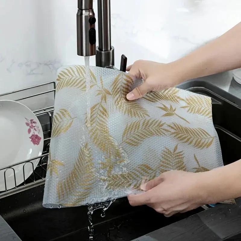 Refrigerator Pad - Non-Slip Golden Leaf Waterproof by House Of Avana
