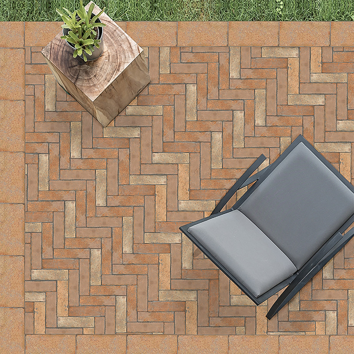 Regenerado Natural Parquet Terracotta Tiles 3x12 Terracotta Natural 3x12 Tiles — 2