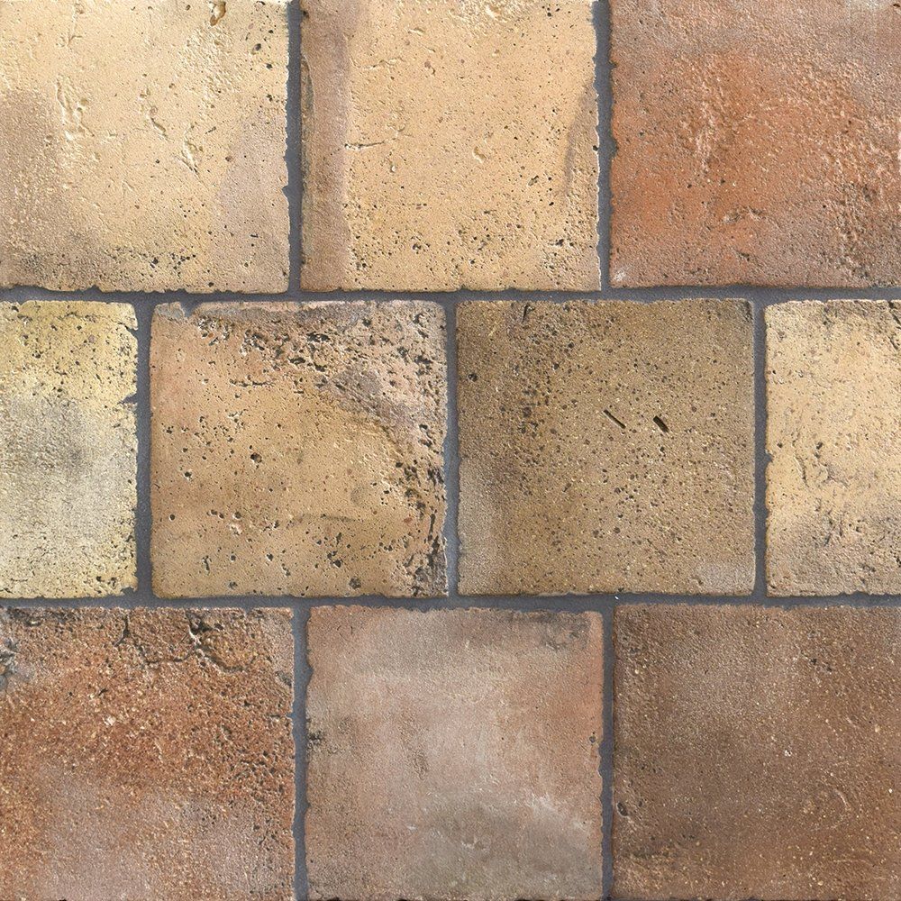 Regenerado Natural Square Terracotta Tiles 6x6 Terracotta Natural 6x6 Tiles