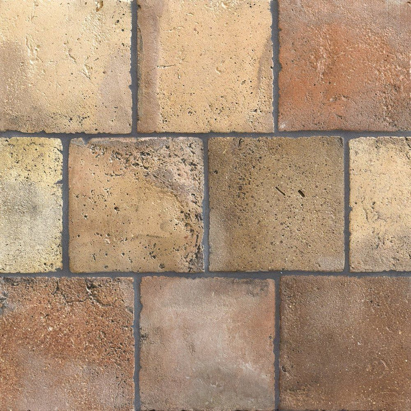 Regenerado Natural Square Terracotta Tiles 6x6 Terracotta Natural 6x6 Tiles