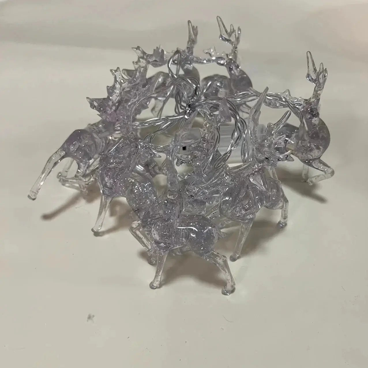 Reindeer String Lights, Battery Operated Christmas Decorations by House Of Avana
