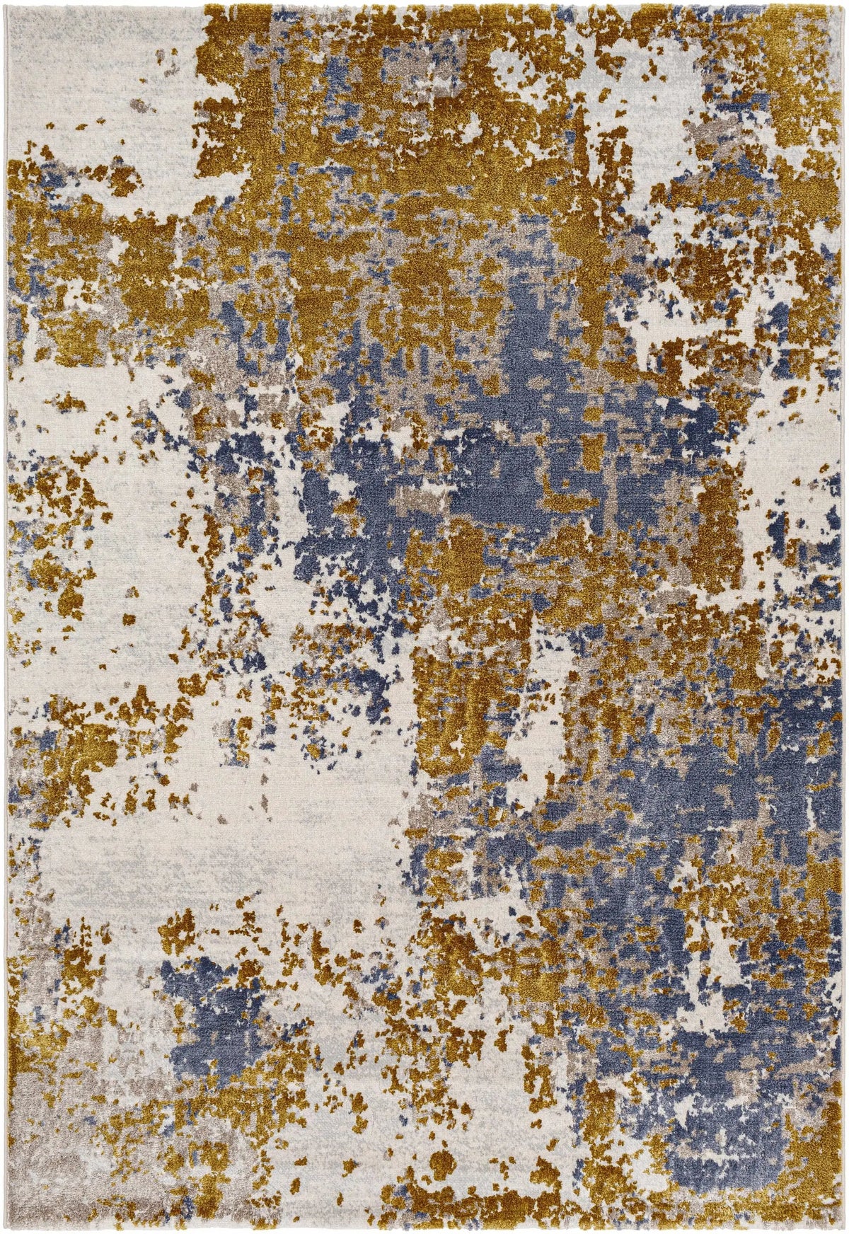 Maralal Mustard & Blue Area Rug - Clearance, photo 4 of 9