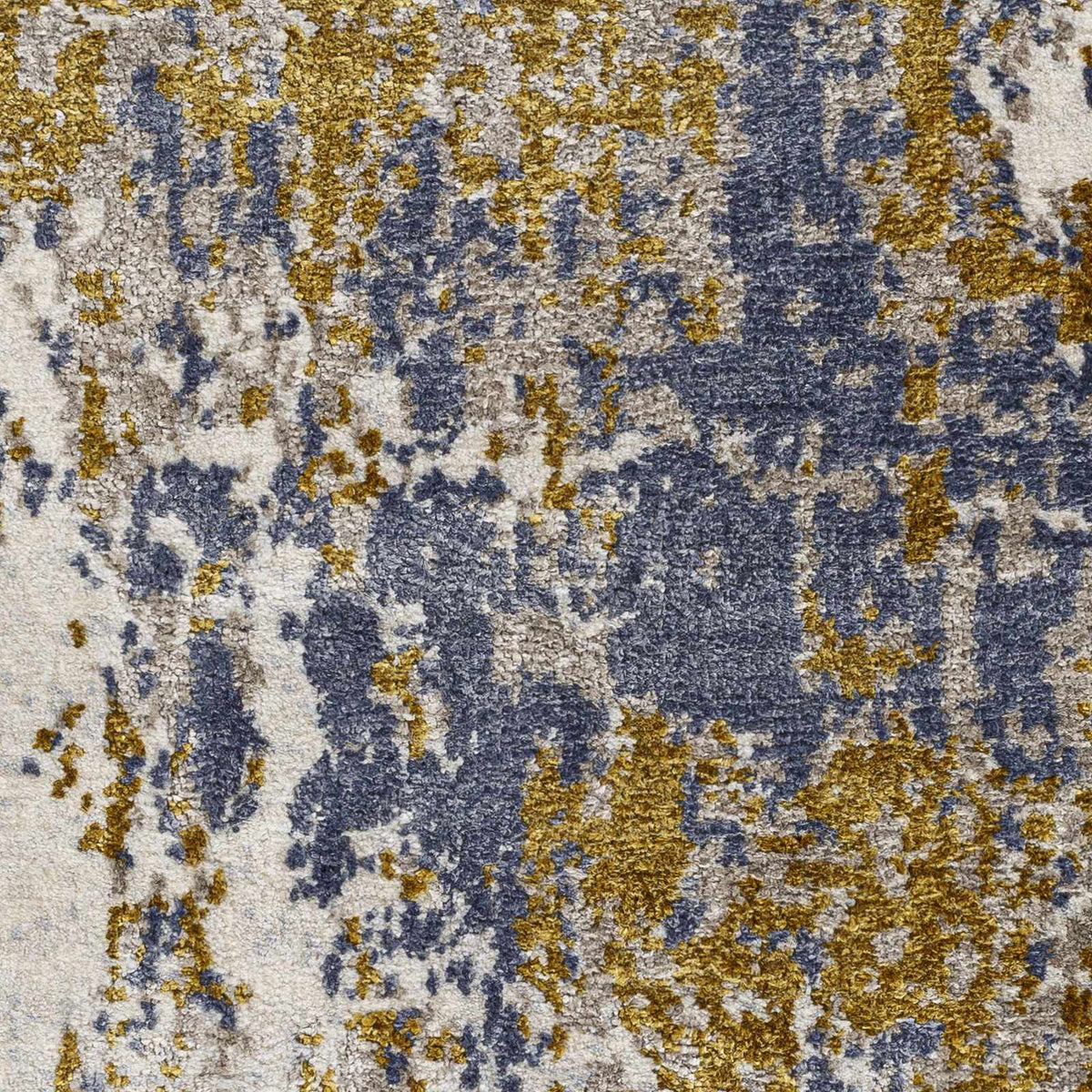 Maralal Mustard & Blue Area Rug - Clearance, sample swatch