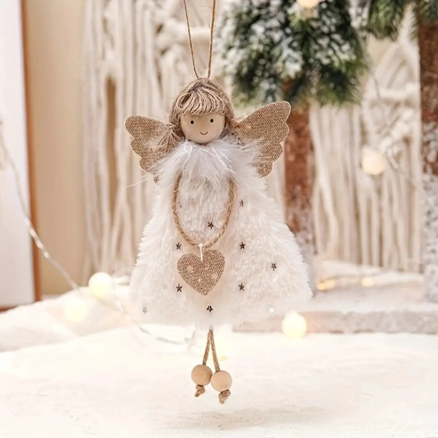 Resin Angel Doll Pendants for Christmas Tree Decorations by House Of Avana