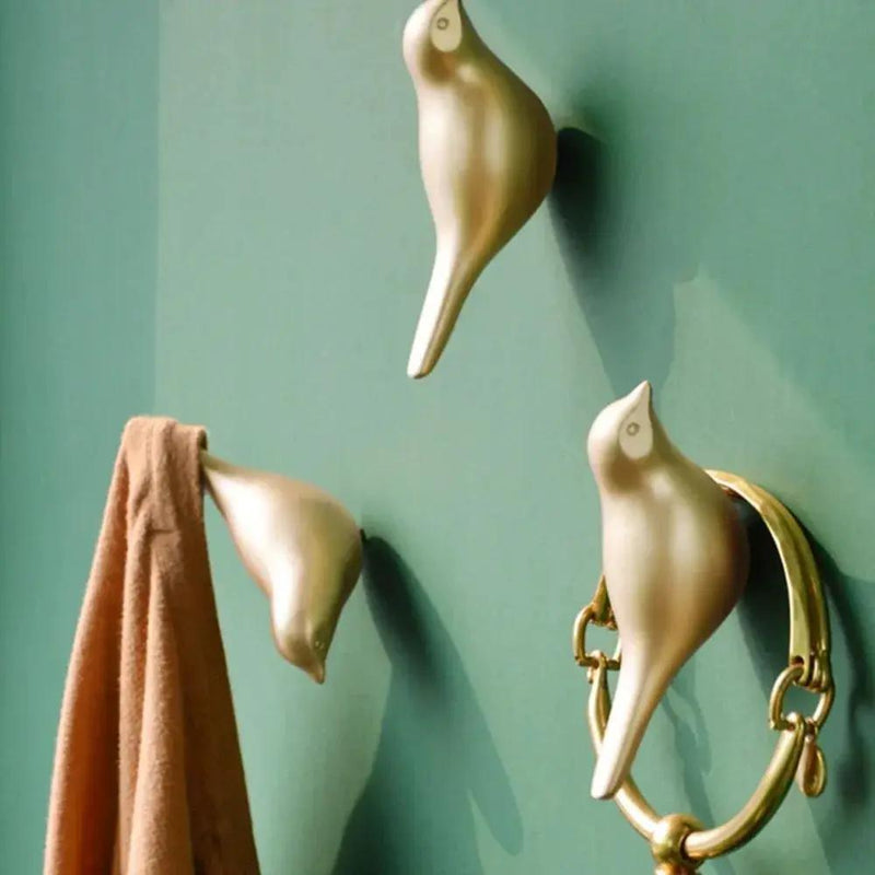 Resin Bird Wall Hook - Heavy Duty Key Holder with 3D Design by House Of Avana