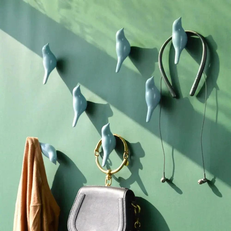 Resin Bird Wall Hook - Heavy Duty Key Holder with 3D Design by House Of Avana