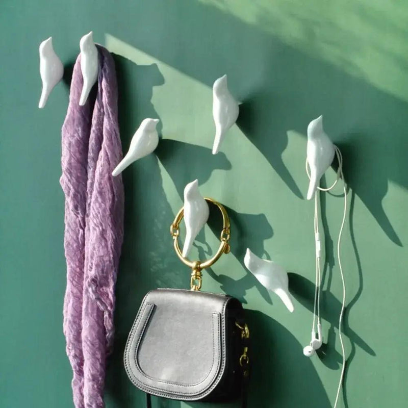 Resin Bird Wall Hook - Heavy Duty Key Holder with 3D Design by House Of Avana