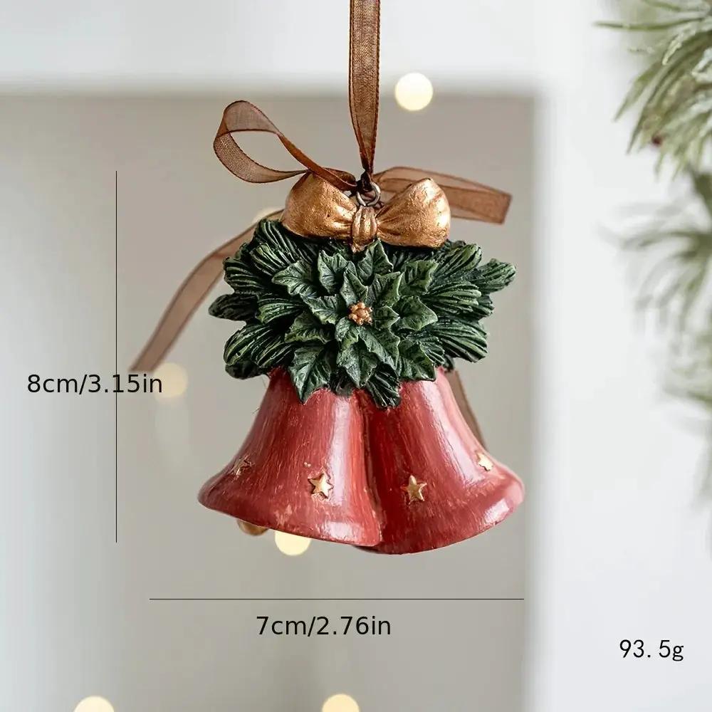 Resin Christmas Tree Decoration Pendants with Ribbons & Pine Cones by House Of Avana