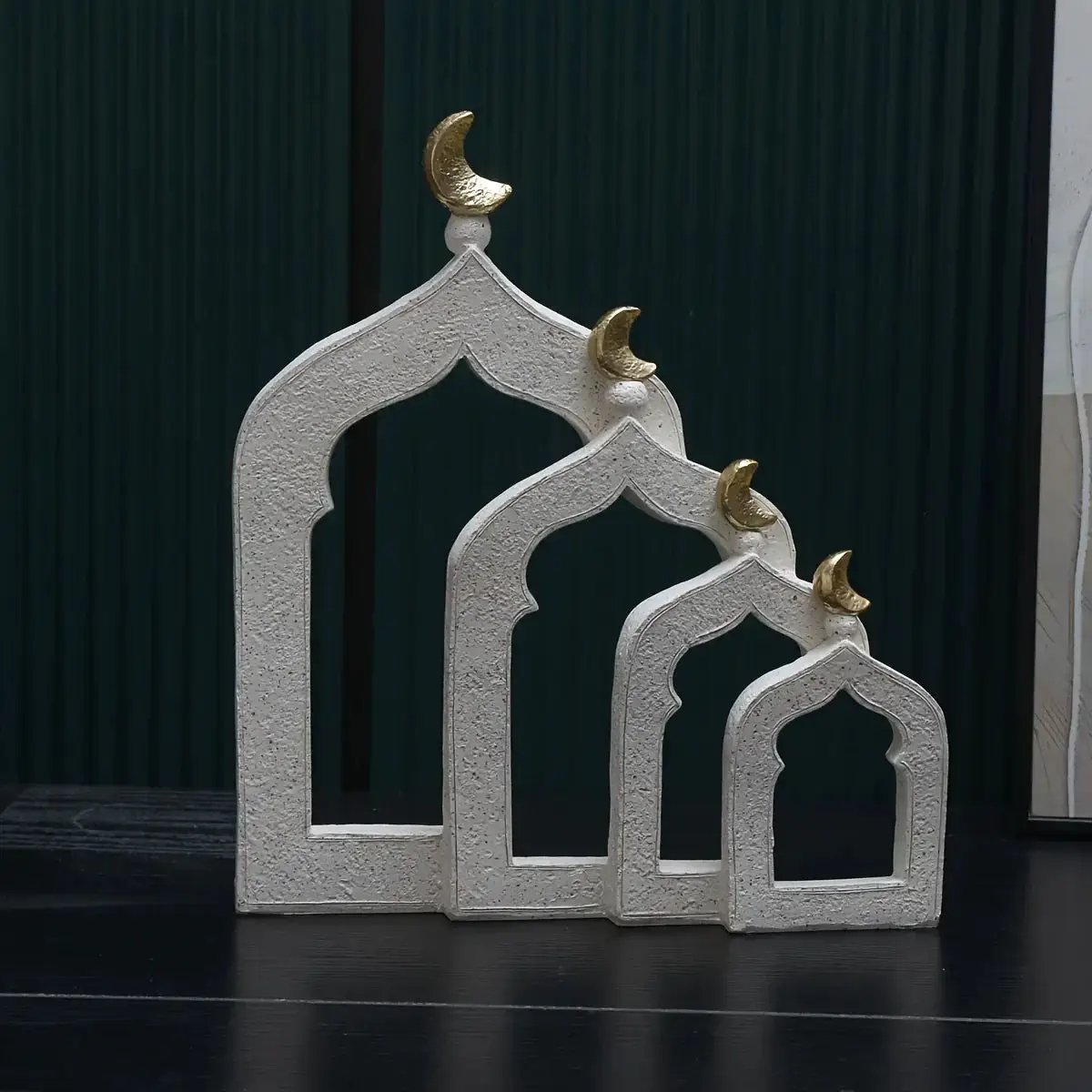 Resin Dome Ornament - Gold Ramadan Decoration by House Of Avana