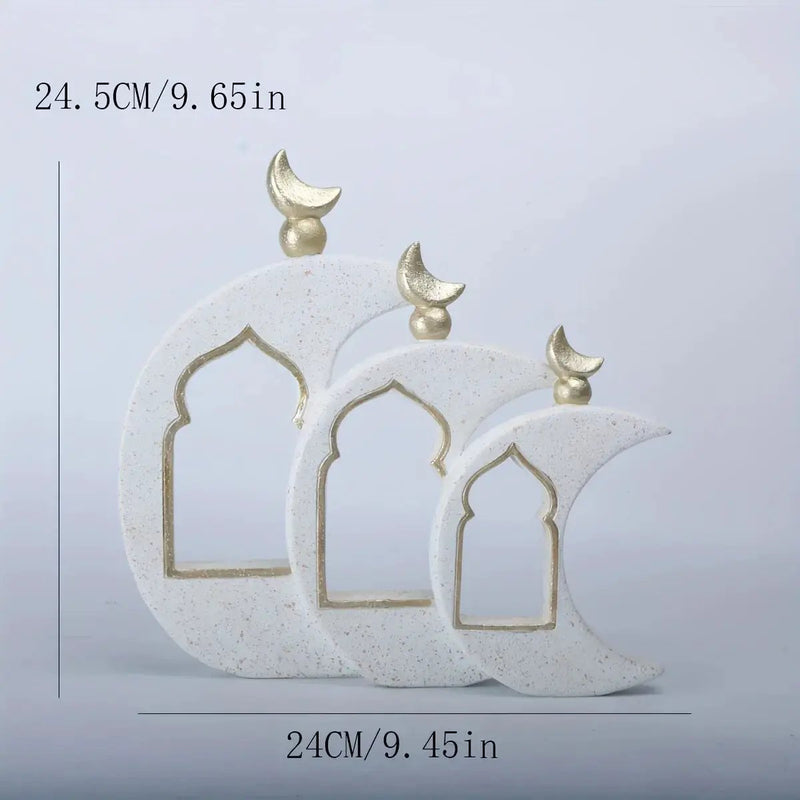 Resin Dome Ornament - Gold Ramadan Decoration by House Of Avana