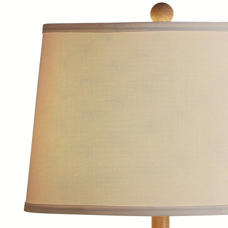 Resin Farmhouse Table Lamp with 3-Way Dimming and USB Port, White Shade, 24 by House Of Avana