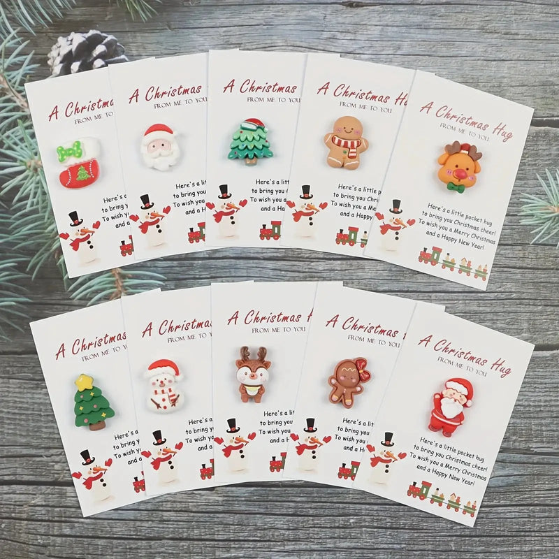 Resin Holiday Presents, Set of 10 Christmas Gifts with Decorative Details by House Of Avana