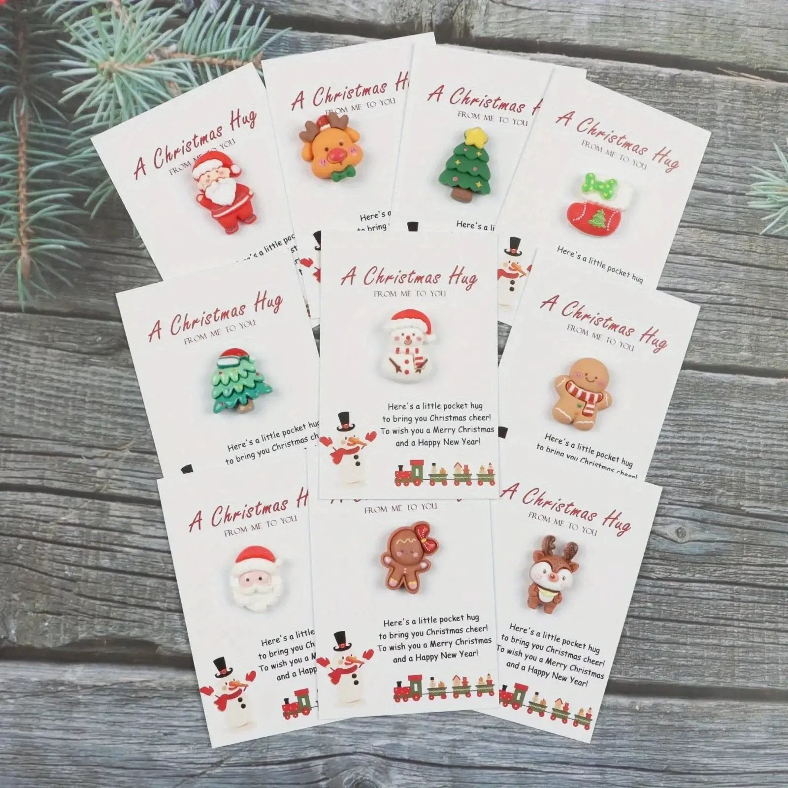 Resin Holiday Presents, Set of 10 Christmas Gifts with Decorative Details by House Of Avana