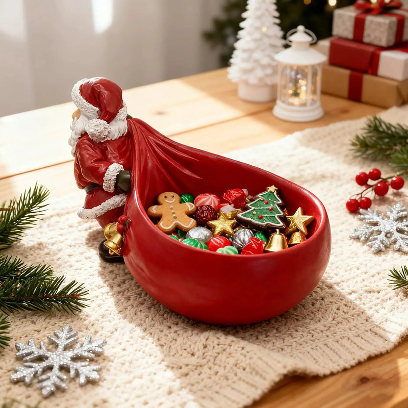 Resin Santa Claus Figurine - Versatile Christmas Home Decoration by House Of Avana