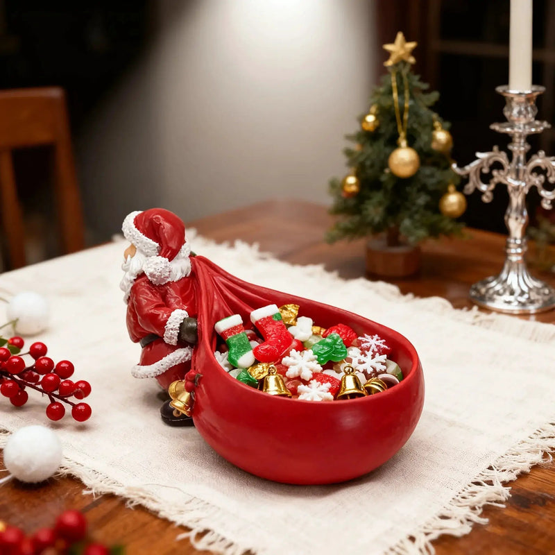 Resin Santa Claus Figurine - Versatile Christmas Home Decoration by House Of Avana