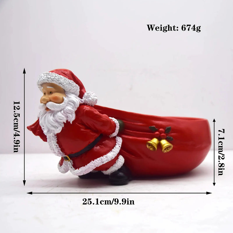 Resin Santa Claus Figurine - Versatile Christmas Home Decoration by House Of Avana