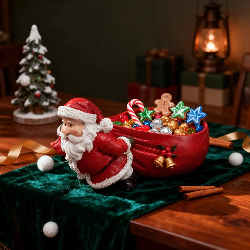 Resin Santa Claus Figurine - Versatile Christmas Home Decoration by House Of Avana