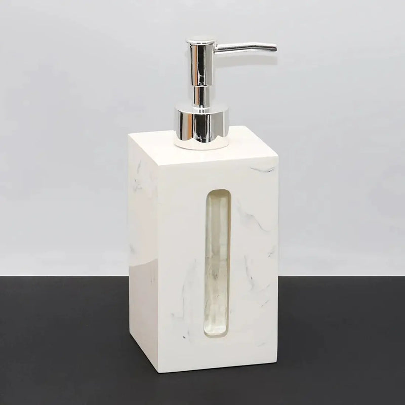 Resin Soap Dispenser, Freestanding Countertop Lotion Pump Bottle, Visible Capacity Liquid Hand Soap Dispenser, No Electricity Needed, for Bathroom, Kitchen, Laundry Room, Shampoo, Body Wash, Lotion by House Of Avana