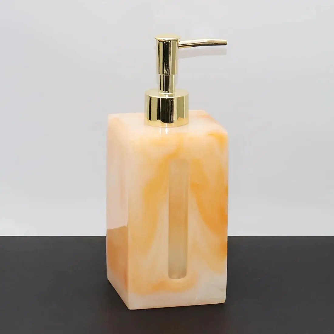Resin Soap Dispenser, Freestanding Countertop Lotion Pump Bottle, Visible Capacity Liquid Hand Soap Dispenser, No Electricity Needed, for Bathroom, Kitchen, Laundry Room, Shampoo, Body Wash, Lotion by House Of Avana