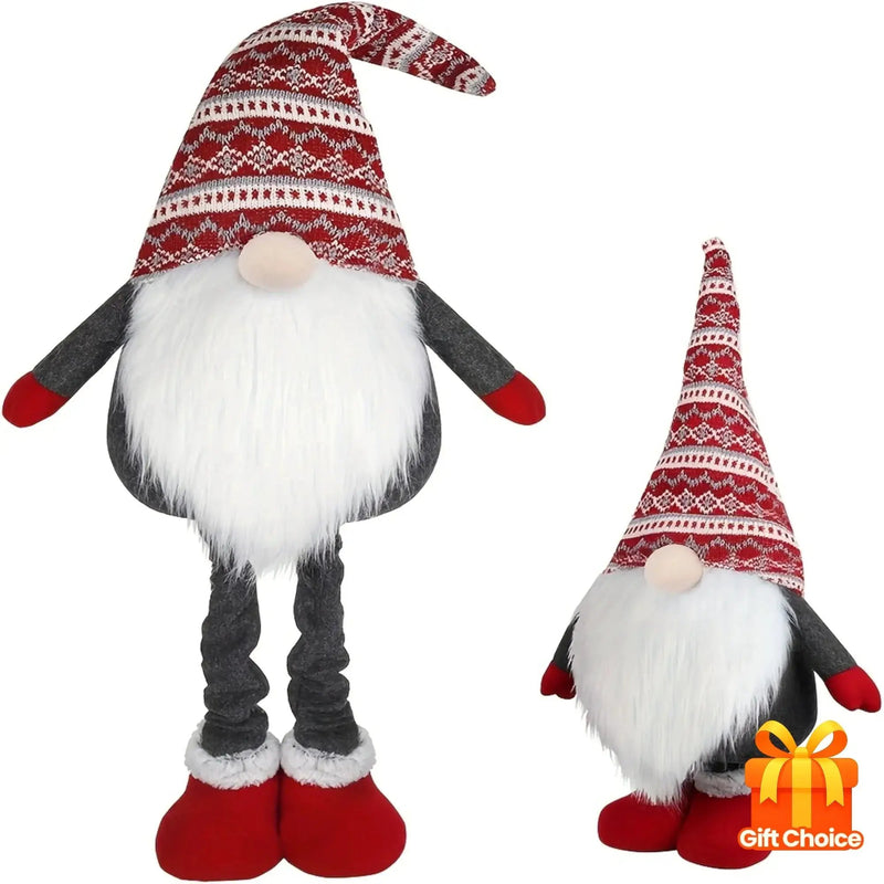 Resin Standing Christmas Gnome 40 Inch Extra Large Holiday Decor by House Of Avana