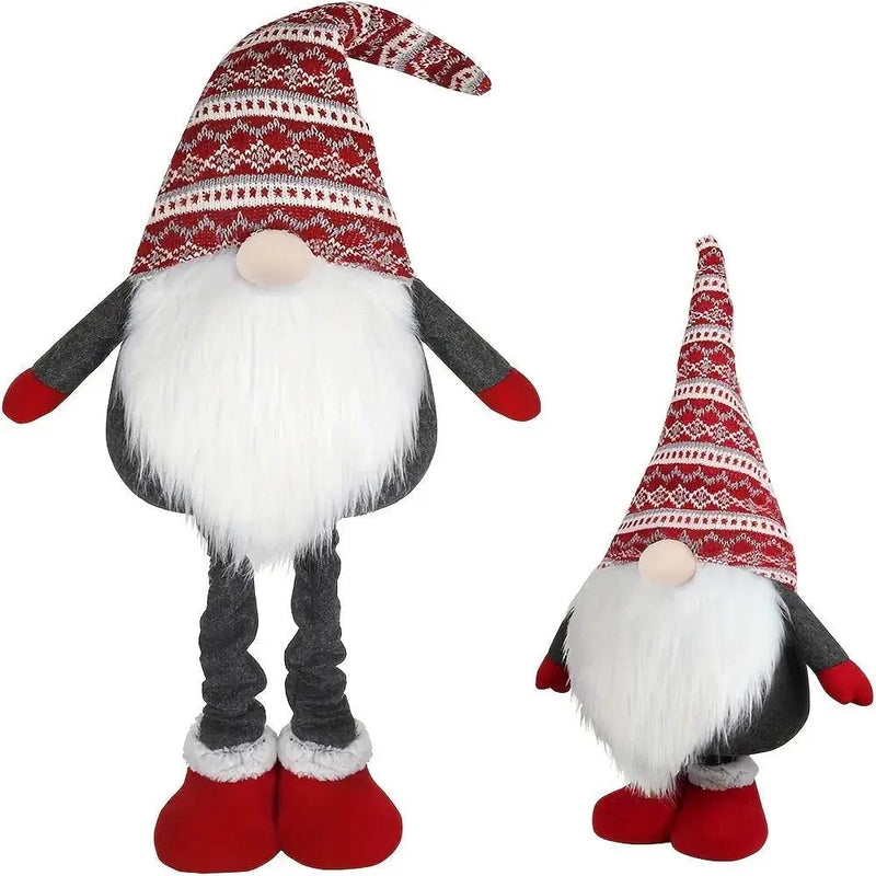 Resin Standing Christmas Gnome 40 Inch Extra Large Holiday Decor by House Of Avana