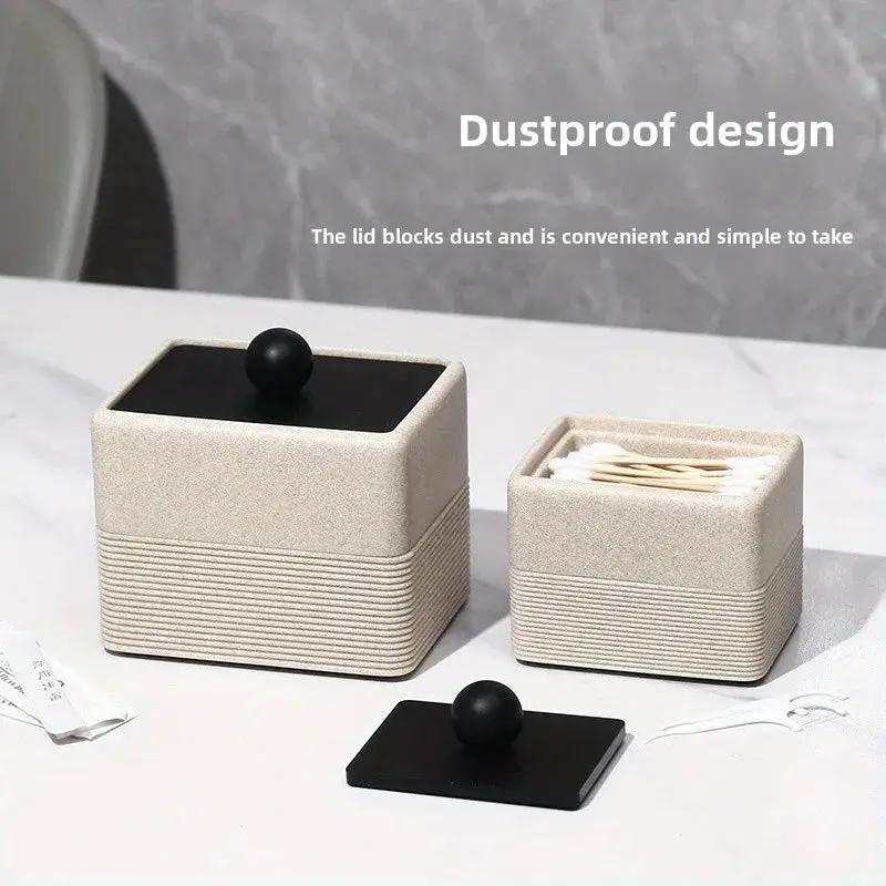 Resin Storage Box - Cream Yellow Square by House Of Avana