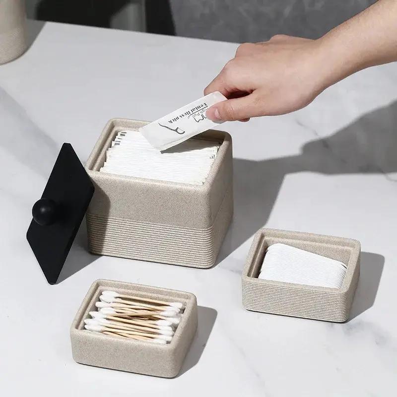Resin Storage Box - Cream Yellow Square by House Of Avana