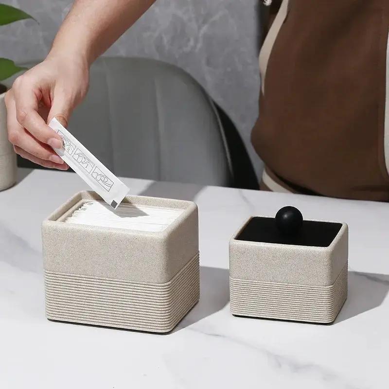Resin Storage Box - Cream Yellow Square by House Of Avana