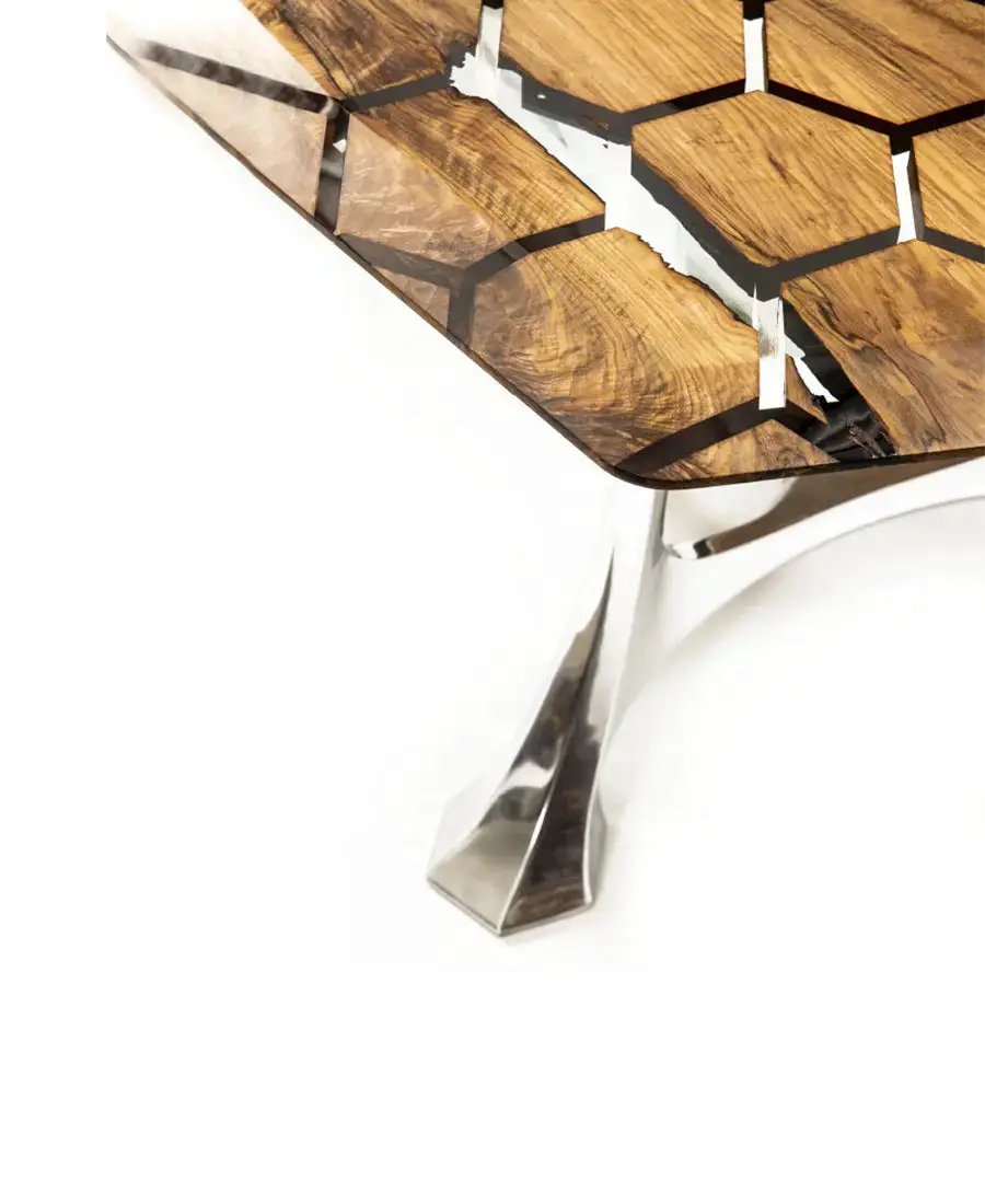 Hexagon Resin Dining Table, photo 2 of 13