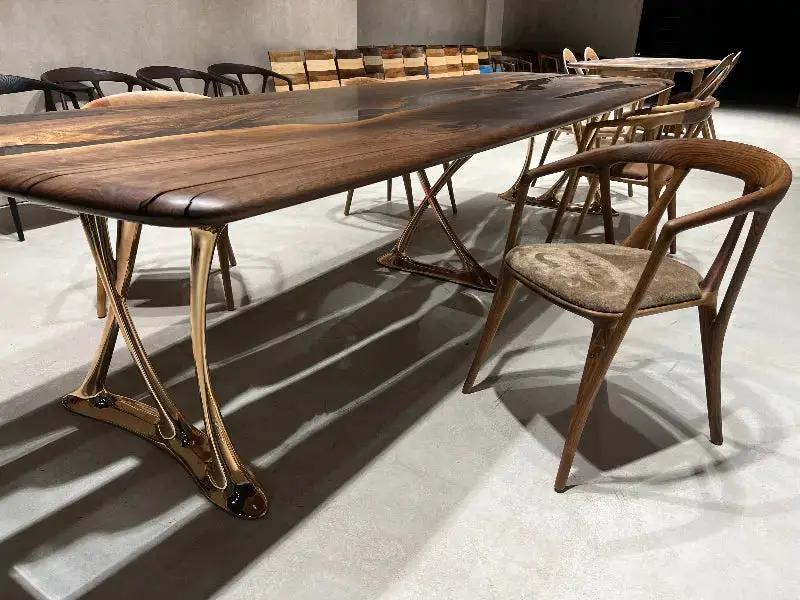 Custom Epoxy Resin Dining Room Table | Osso Dining Table, photo 12 of 20