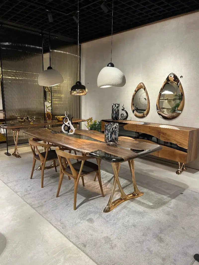 Custom Epoxy Resin Dining Room Table | Osso Dining Table, photo 14 of 20