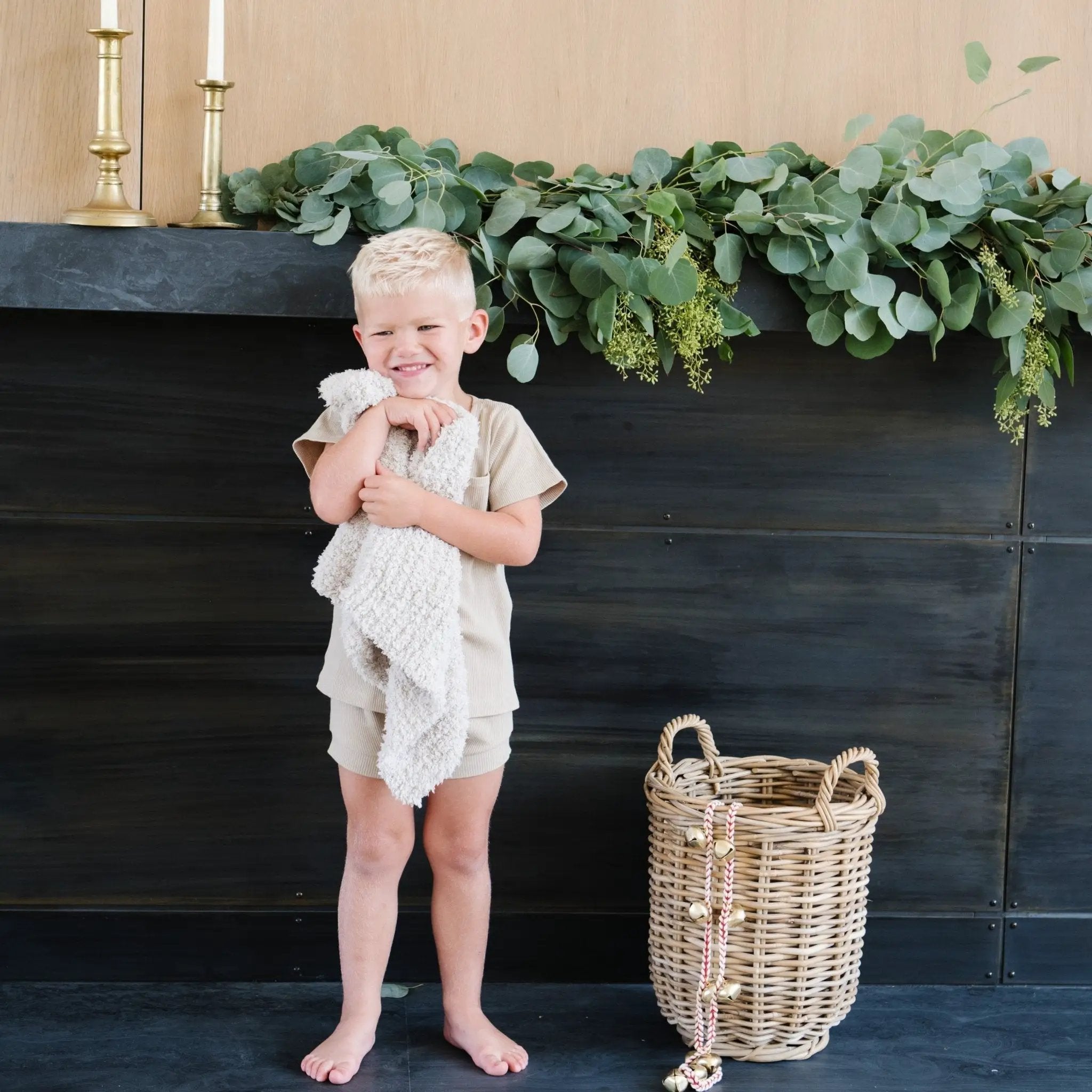 Ribbed Bamboni Mini Baby Blanket by HouseOfZazla