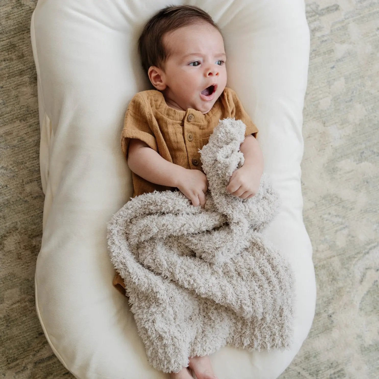 Ribbed Bamboni Mini Baby Blanket by HouseOfZazla