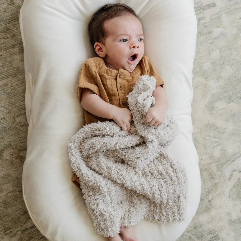 Ribbed Bamboni Mini Baby Blanket by HouseOfZazla