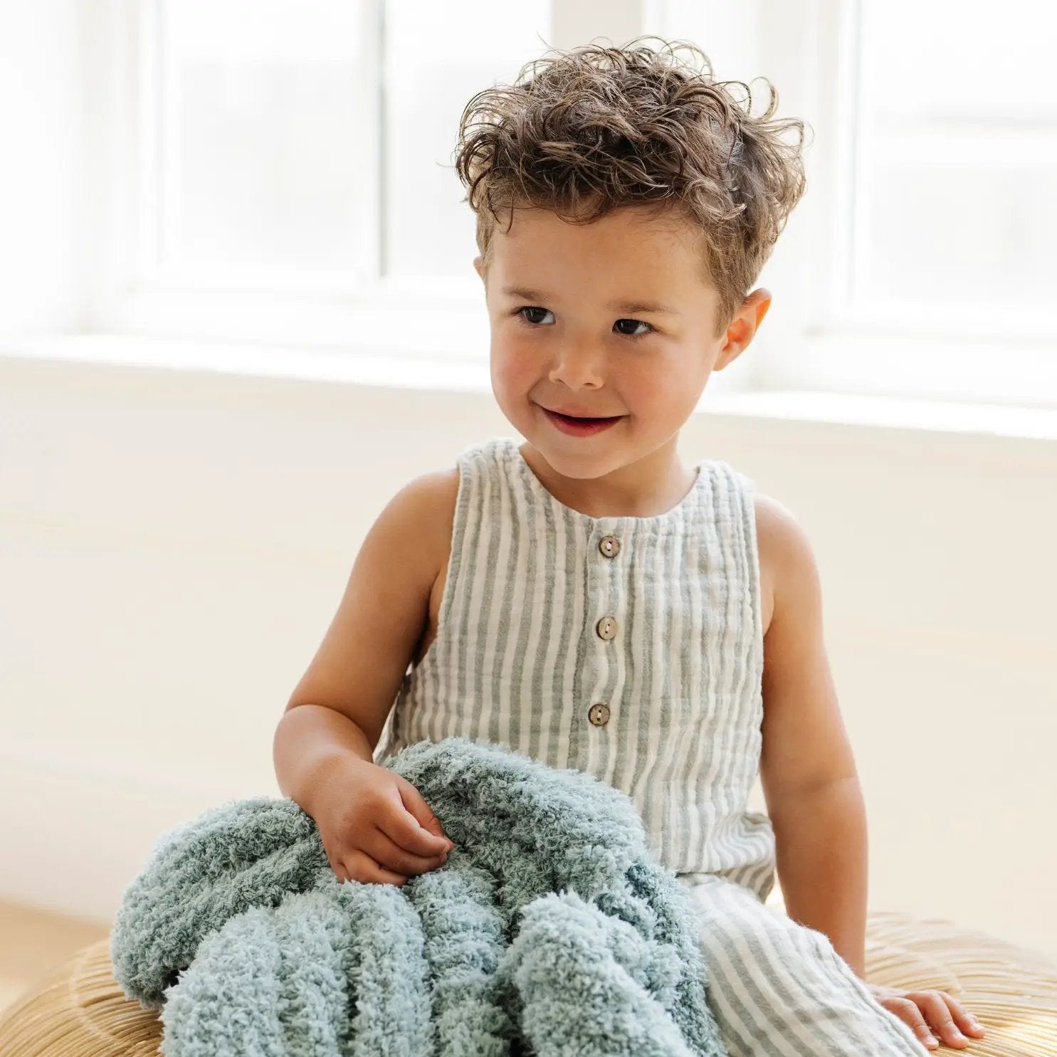 Ribbed Bamboni Mini Baby Blanket by HouseOfZazla