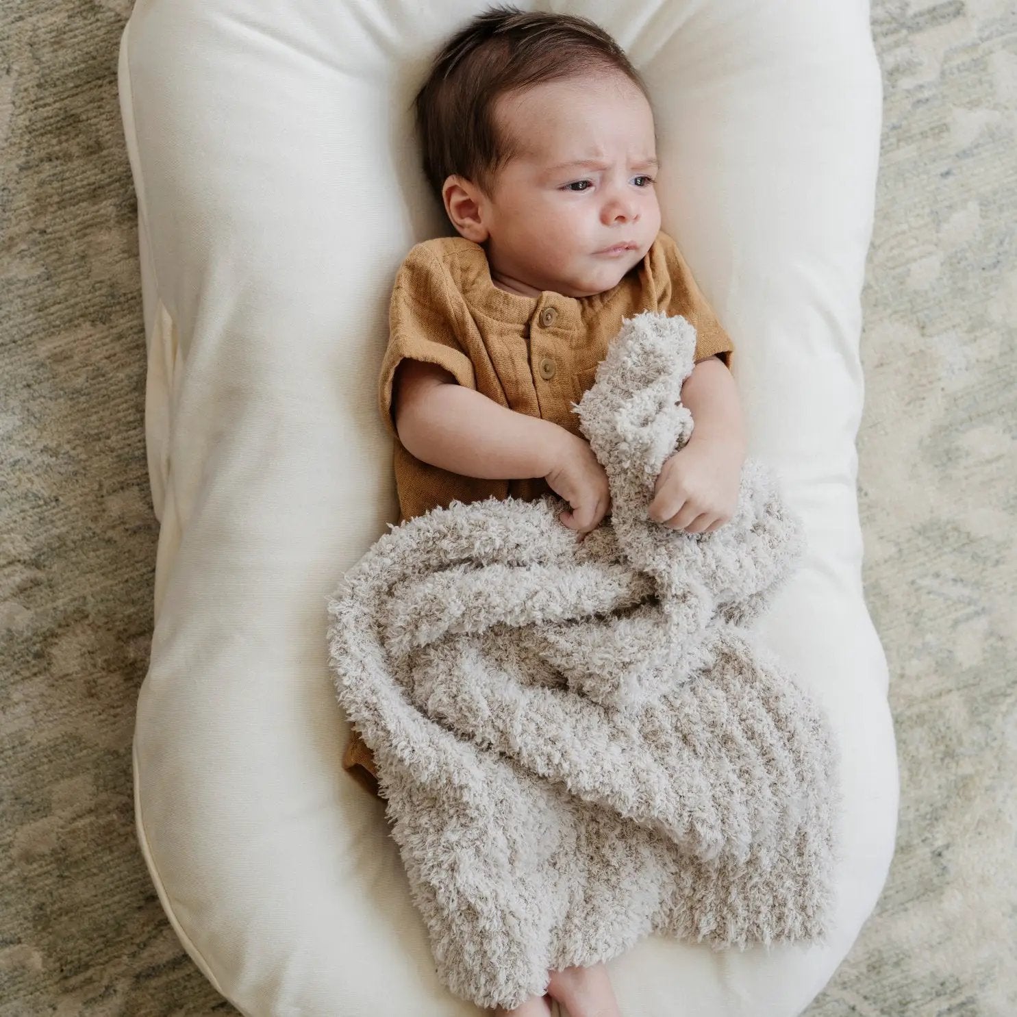 Ribbed Bamboni Mini Baby Blanket by HouseOfZazla