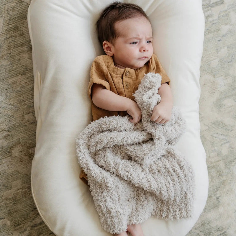 Ribbed Bamboni Mini Baby Blanket by HouseOfZazla