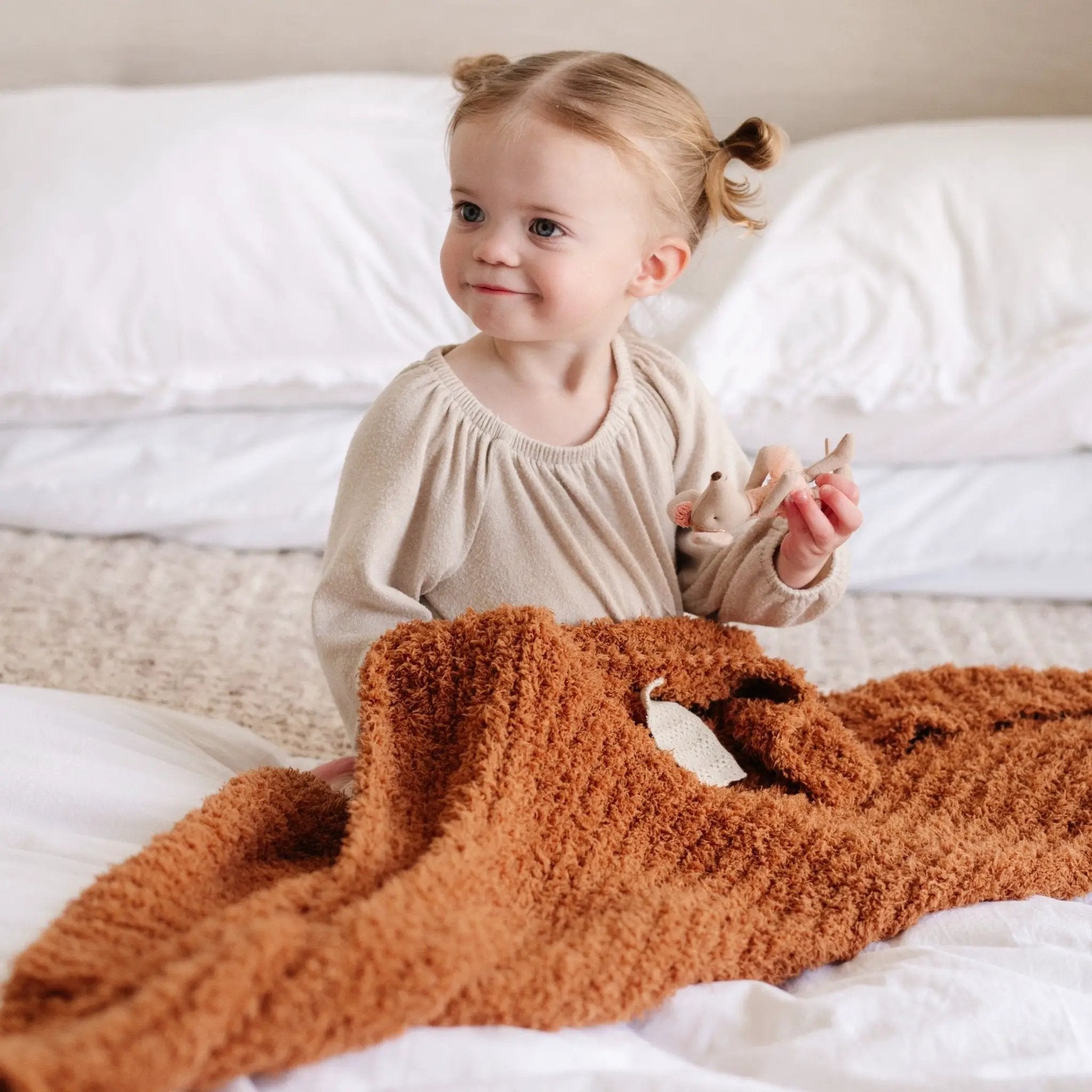 Ribbed Bamboni® Receiving Blanket 30x40 Inch Microfiber by HouseOfZazla