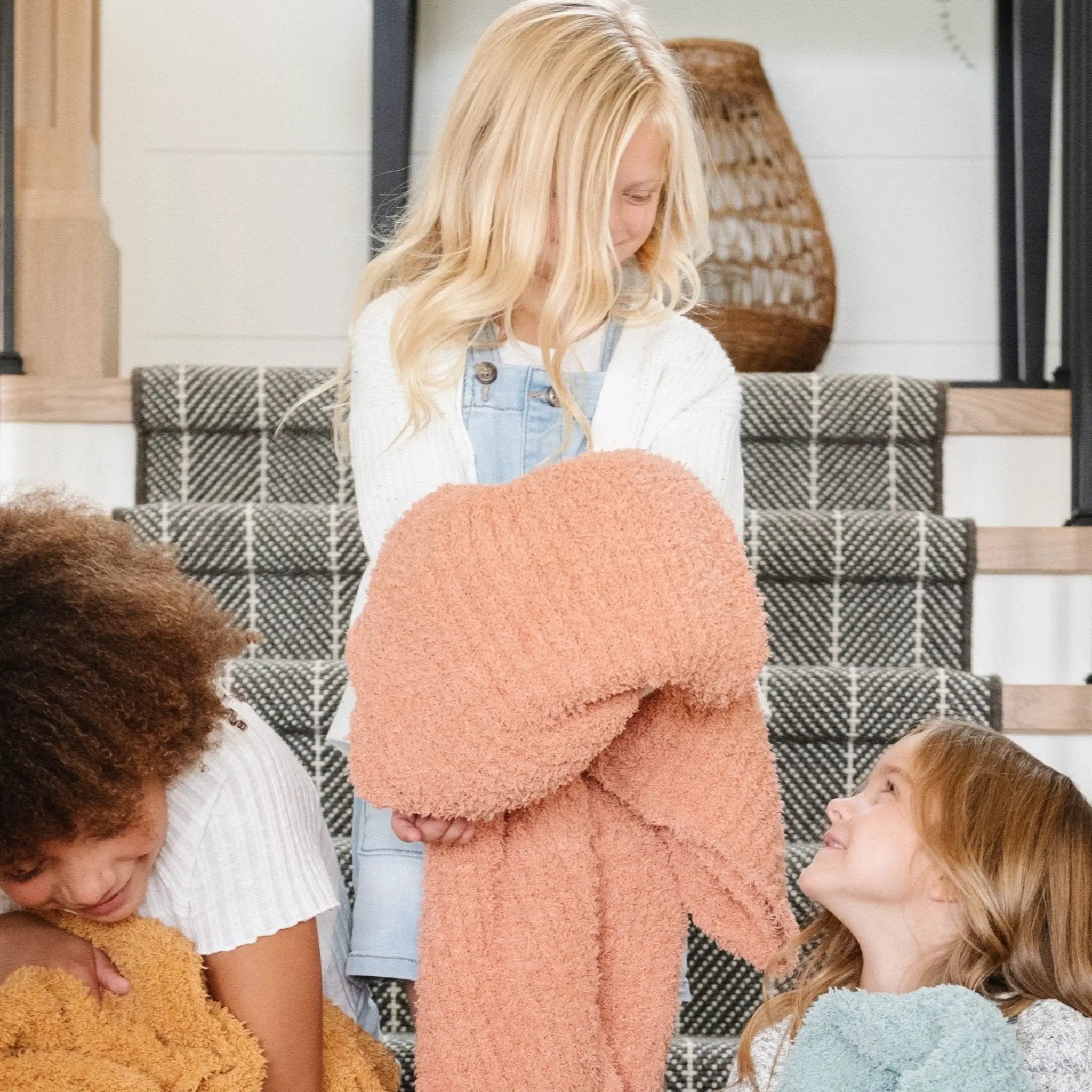 Ribbed Bamboni® Receiving Blanket 30x40 Inch Microfiber by HouseOfZazla