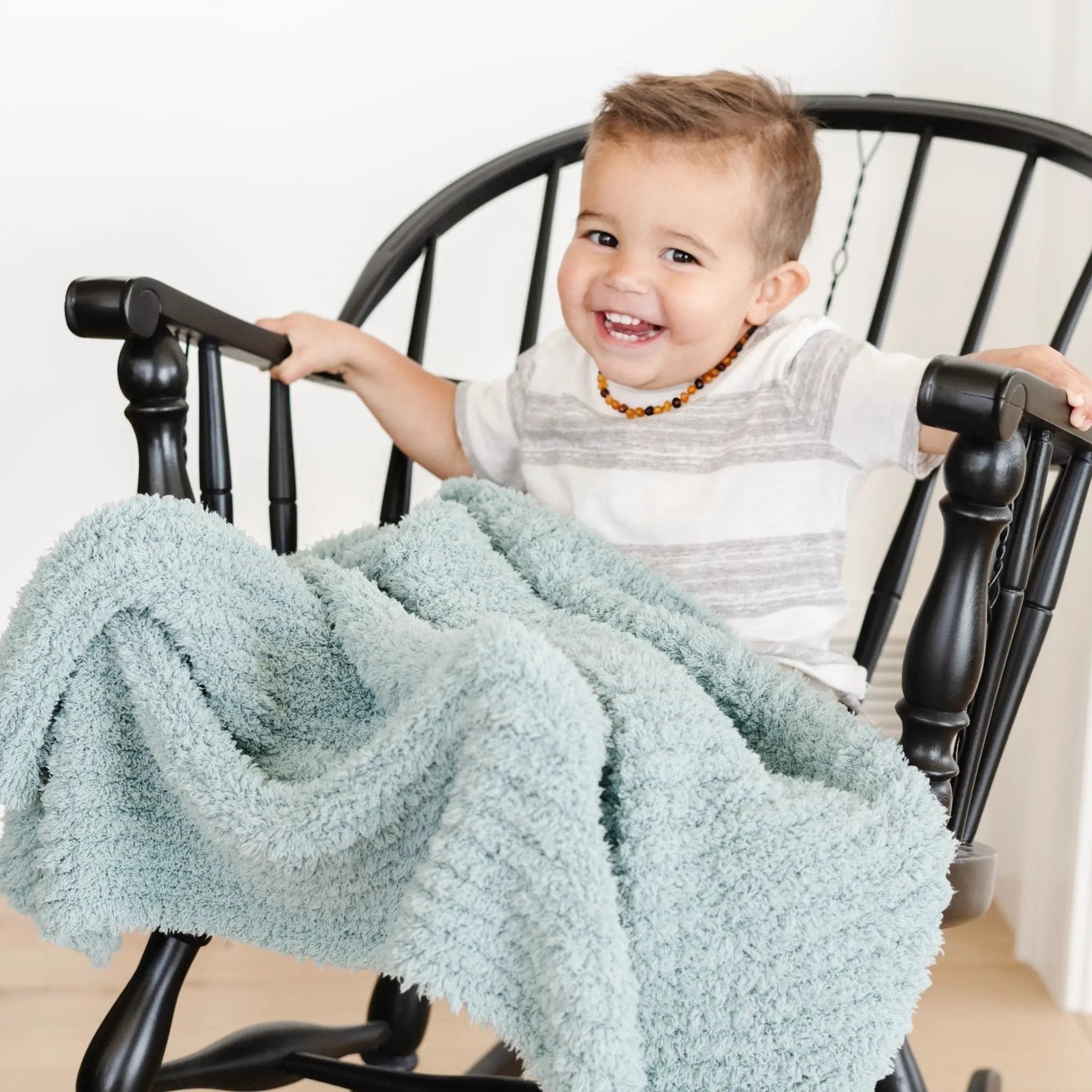 Ribbed Bamboni® Toddler Blanket by HouseOfZazla