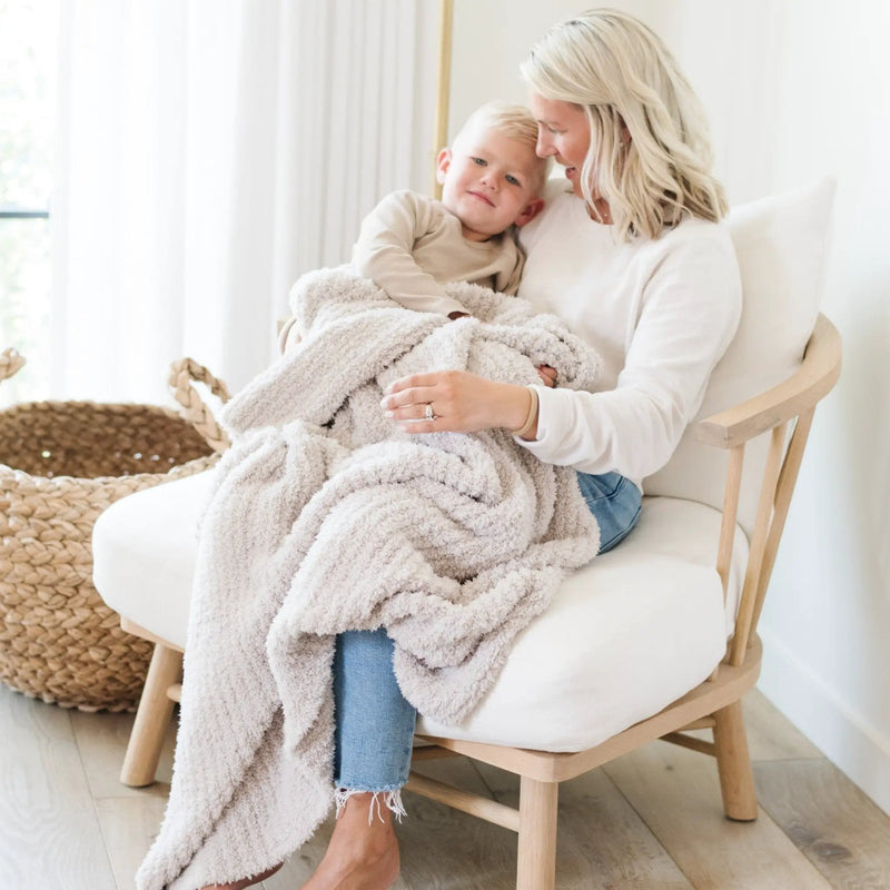 Ribbed Bamboni® Toddler Blanket by HouseOfZazla