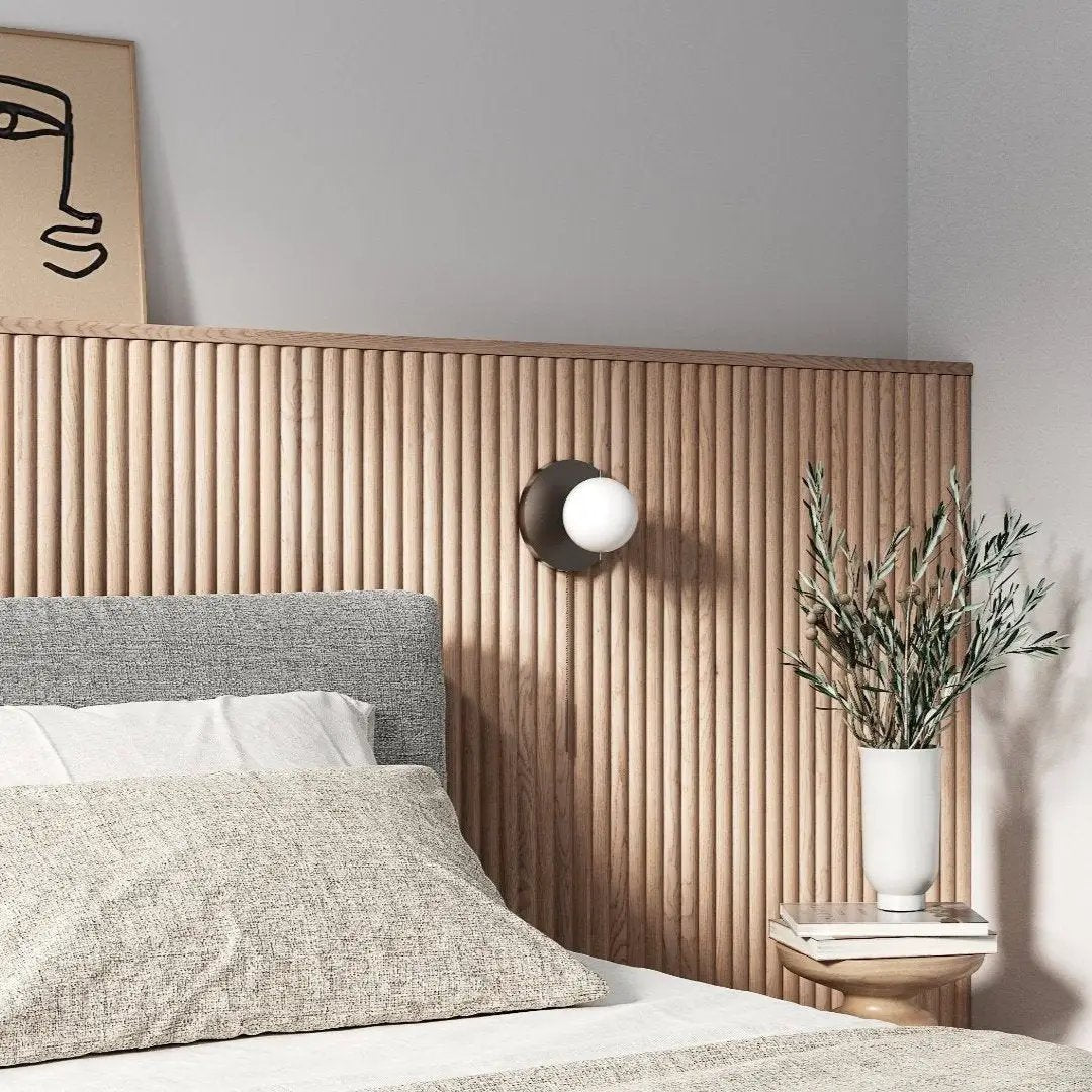 Fluted Wood Panel Samples by andor willow