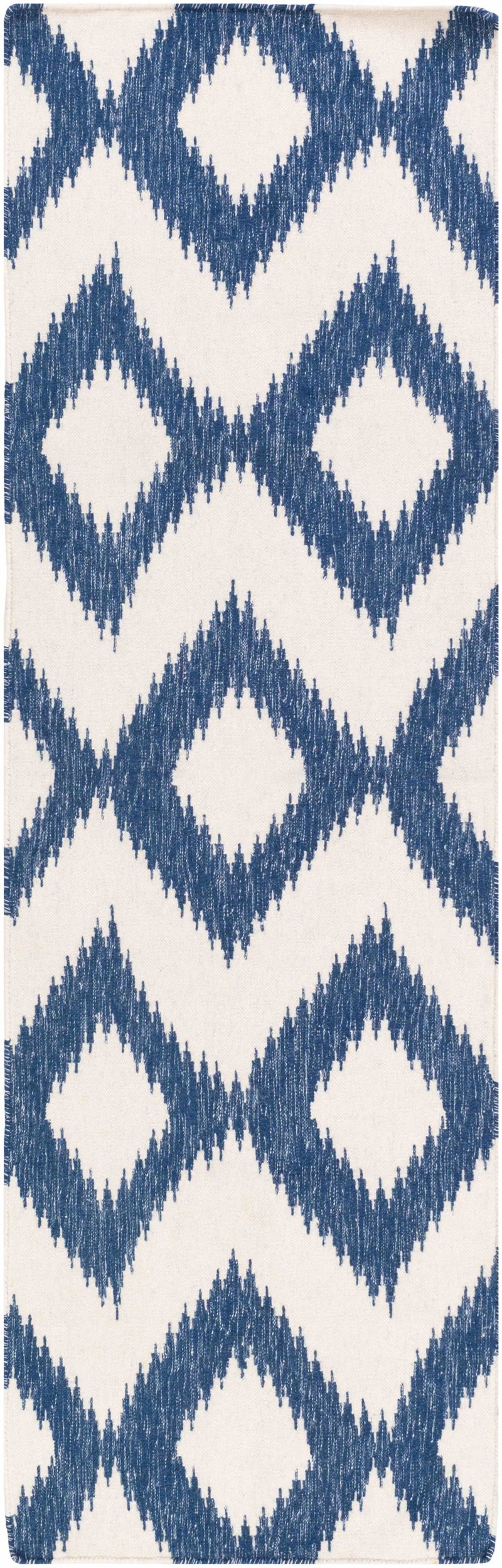 Oradell Blue Ikat Wool Rug - Clearance by Boutique Rugs