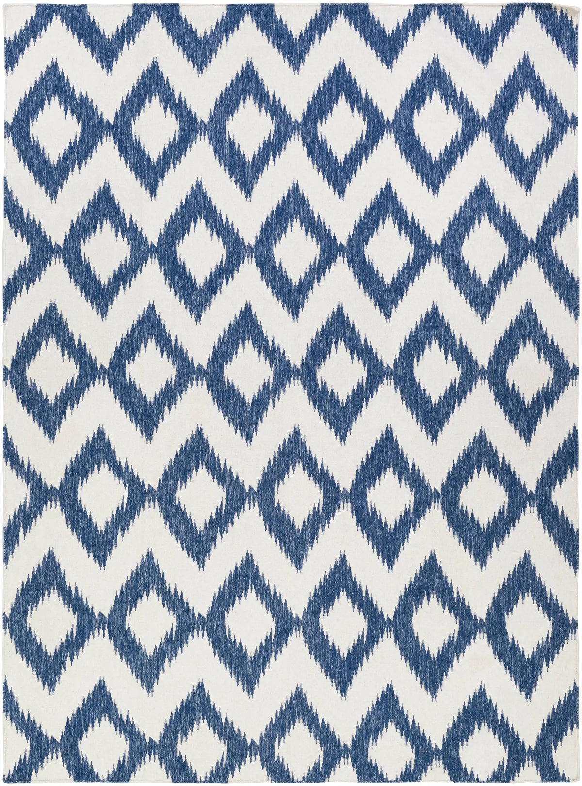 Oradell Blue Ikat Wool Rug - Clearance, photo 5 of 8