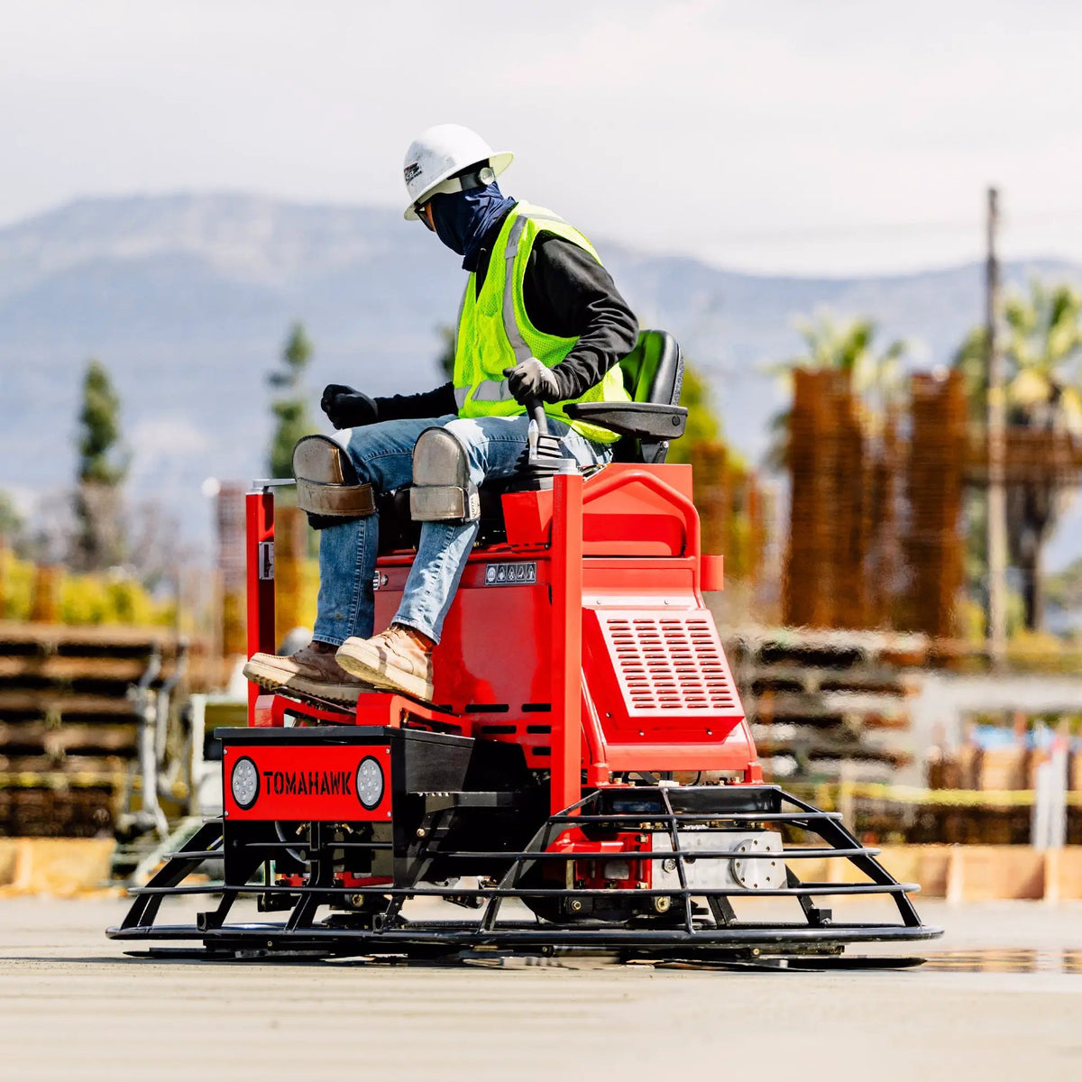 8 Foot Ride-On Concrete Power Trowel with 35HP Vanguard Engine, photo 2 of 15