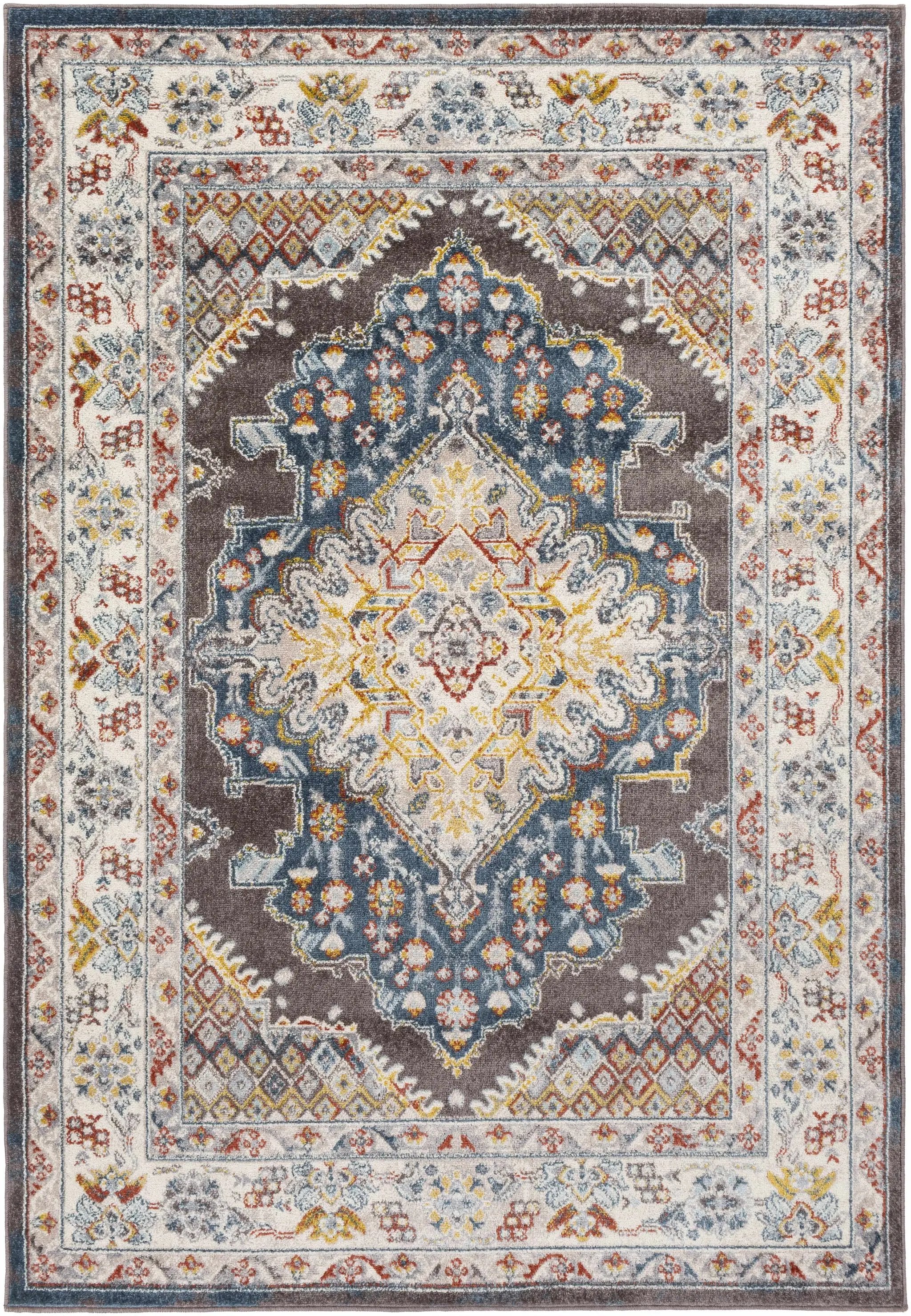 Haymond Brown Medallion Area Rug by Boutique Rugs