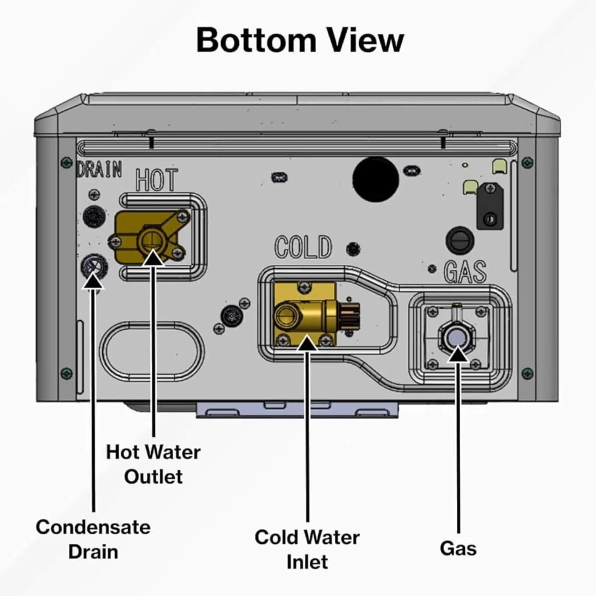 RN 11.0 GPM Outdoor Commercial High-Efficiency Tankless Water Heater (SAK75016) by SAKSBY WHOLESALE