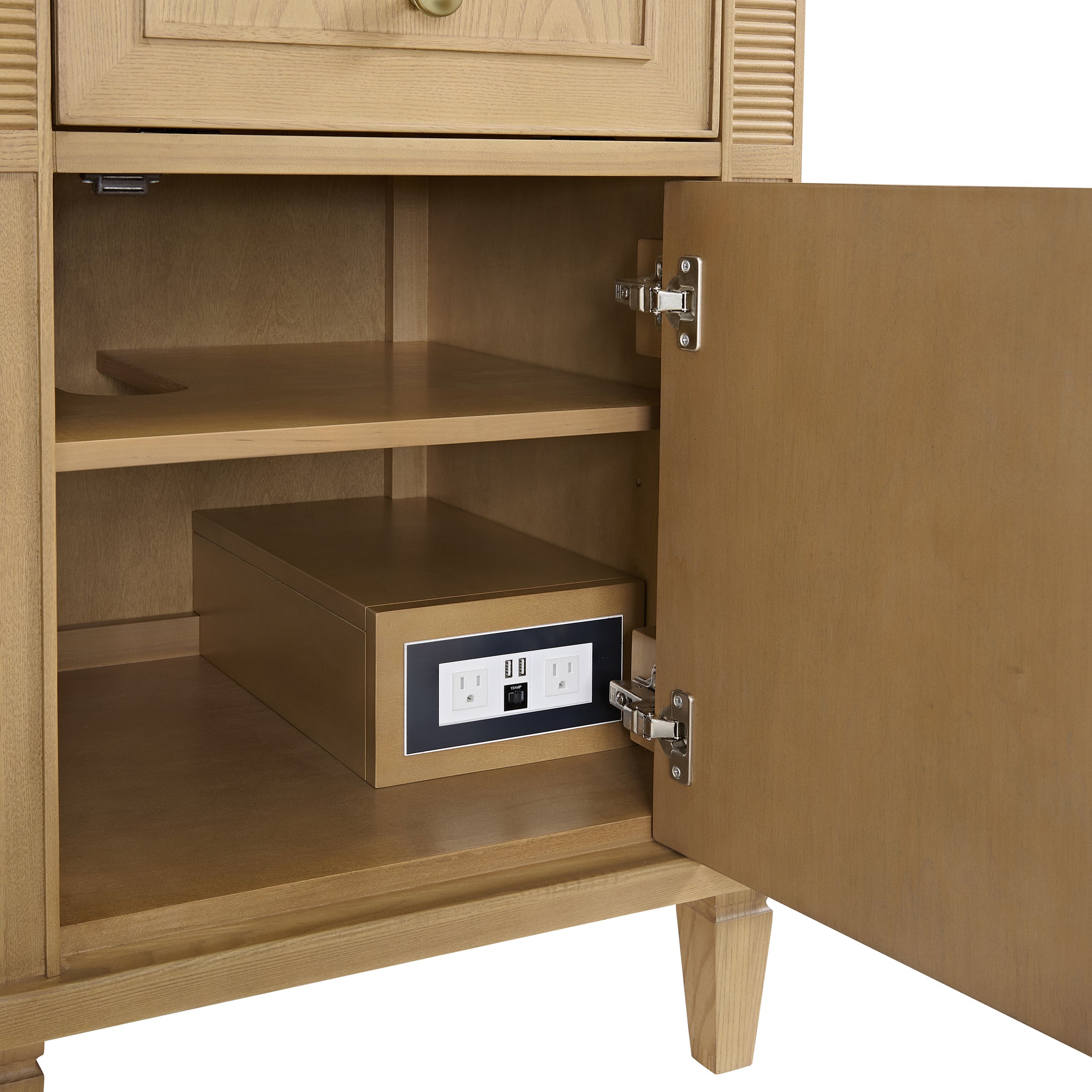 James Martin Lorelai 60" Double Bathroom Vanity, Light Natural Oak, view 25