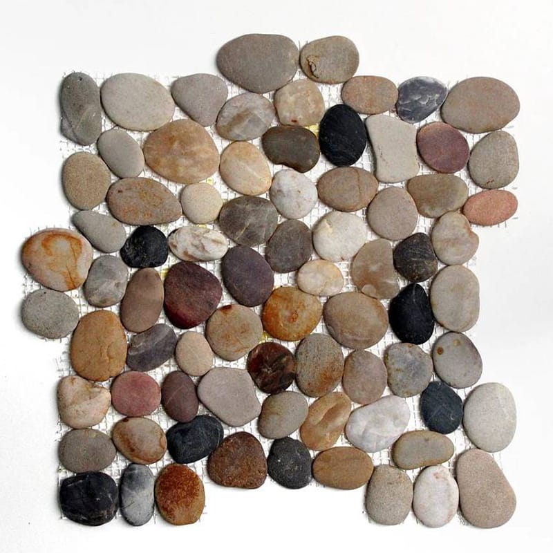 Rio Natural Pebble Mosaics 12x12 Pebble Natural 12x12 Mosaics