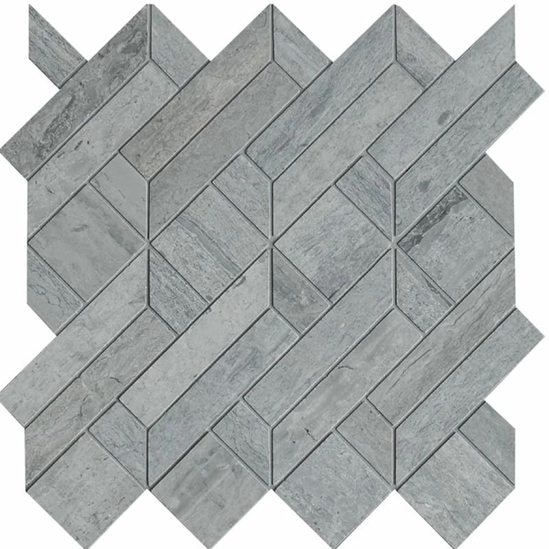 Riveria Honed Fontainebleau Parquet Marble Mosaics 8x7 1/2 Marble Honed 8x8 Mosaics